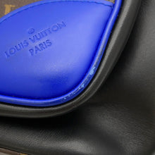 将图像加载到图库查看器中，LOUIS VUITTON Dean Backpack Noir/BlueM45867 Monogram Macassar Canvas

