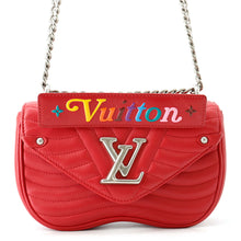 Load image into Gallery viewer, LOUIS VUITTON New Wave Chain Bag RedM51930 Leather Size PM
