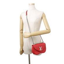 Load image into Gallery viewer, LOUIS VUITTON New Wave Chain Bag RedM51930 Leather Size PM
