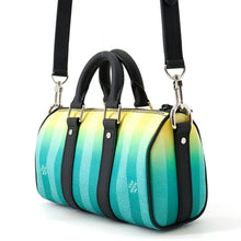 将图像加载到图库查看器中，LOUIS VUITTON Keepall Green/YellowM59949 Damier stripe Size XS
