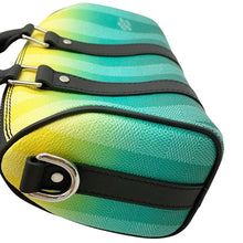 将图像加载到图库查看器中，LOUIS VUITTON Keepall Green/YellowM59949 Damier stripe Size XS
