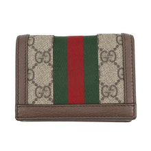 Load image into Gallery viewer, GUCCI Ophidia GG Card Case Wallet Brown/Beige/Green523155 96IWG 8745 GG Supreme/Leather
