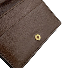 Load image into Gallery viewer, GUCCI Ophidia GG Card Case Wallet Brown/Beige/Green523155 96IWG 8745 GG Supreme/Leather
