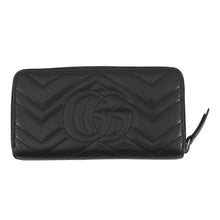Load image into Gallery viewer, GUCCI GG Marmont Zip-Around Wallet Black443123 DTD1T 1000 Leather
