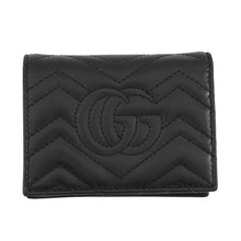 Load image into Gallery viewer, GUCCI GG Marmont Compact Wallet Black466492 DTD1T 1000 Leather
