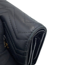 Load image into Gallery viewer, GUCCI GG Marmont Compact Wallet Black466492 DTD1T 1000 Leather
