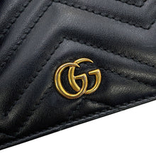 Load image into Gallery viewer, GUCCI GG Marmont Compact Wallet Black466492 DTD1T 1000 Leather
