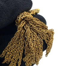 Load image into Gallery viewer, CHANEL Fringe CC Logo Earring Gold Gold Plated
