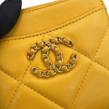 Load image into Gallery viewer, CHANEL Matelasse 19 Coin purse YellowAP2086 Lambskin
