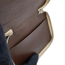 Load image into Gallery viewer, BVLGARI Logo Mania Pocket Zip Diary Beige23005 Canvas Leather Size Mini

