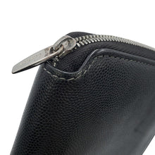 Load image into Gallery viewer, CARTIER Cloth Santos Zip Wallet BlackL3000942 Leather
