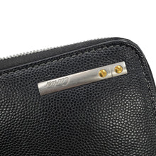 Load image into Gallery viewer, CARTIER Cloth Santos Zip Wallet BlackL3000942 Leather
