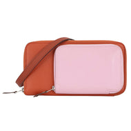 HERMES nouveau to go Mauve Sylvestre/Cuivre Epsom/Swift Leather