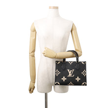 Load image into Gallery viewer, LOUIS VUITTON Onthego Noir/BeigeM45659 Bicolor Monogram Empreinte Leather Size PM
