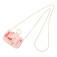 FENDI Nano Baguette Bag Charm Pink7AR844AEUGF1DGX Canvas