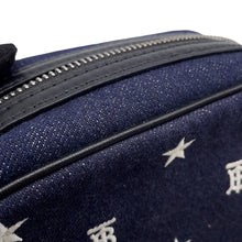 Load image into Gallery viewer, BURBERRY TB logo Shoulder Bag Blue Denim Leather
