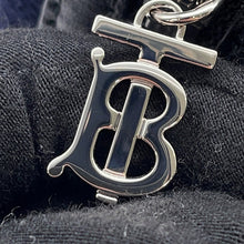 Load image into Gallery viewer, BURBERRY TB logo Shoulder Bag Blue Denim Leather
