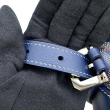 将图像加载到图库查看器中，GOYARD Sisal Bread Backpack Navy BlueCISALPMMLTY12CL12P PVC Leather
