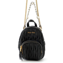 Load image into Gallery viewer, MIUMIU Materasse 2WAY Shoulder Bag Black Leather
