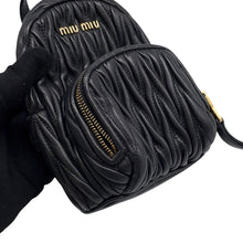 Load image into Gallery viewer, MIUMIU Materasse 2WAY Shoulder Bag Black Leather
