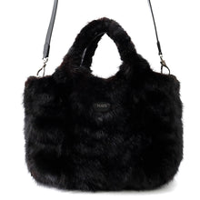 Load image into Gallery viewer, TOD’S Handbag Black Fur Genuine Leather
