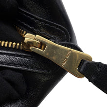 Load image into Gallery viewer, MIUMIU Bowling Handbag Black5BB182 Leather
