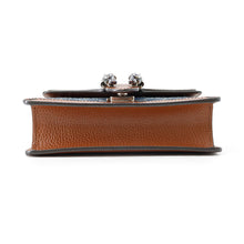 将图像加载到图库查看器中，GUCCI Dionysus GG Supreme Denim Shoulder Bag Brown/Blue421970 Canvas Leather
