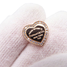 Load image into Gallery viewer, TIFFANY&amp;Co. Return to Heart Tag Stud Diamond Earrings 18K Pink Gold
