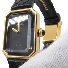 Load image into Gallery viewer, CHANEL Premiere H26mm×W20mm K18YG Leather Black DialH0090
