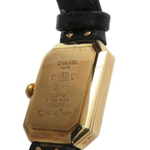 Load image into Gallery viewer, CHANEL Premiere H26mm×W20mm K18YG Leather Black DialH0090
