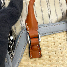 Load image into Gallery viewer, Maison Margiela Maison Margiela 5AC Classic Chain Shoulder Beige/Brown/Light BlueSB1WG0032P5352T6172 Raffia Leather Canvas Size baby
