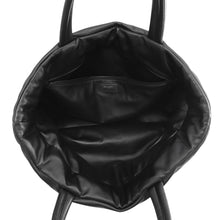 Load image into Gallery viewer, SAINT LAURENT PARIS Wide Logo Tote Black756269 Leather
