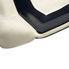 将图像加载到图库查看器中，BALENCIAGA Navy Kabas White/Black339933AQ38N1081 Canvas Leather Size S
