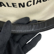 Load image into Gallery viewer, BALENCIAGA NavyCabas White/Black3903462HH3N9260 Canvas Leather Size XS

