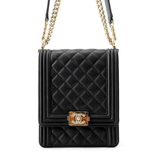 Load image into Gallery viewer, CHANEL Boy Chanel Chen Shoulder BlackAS0130 Lambskin
