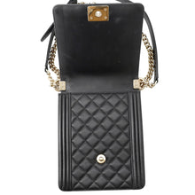 Load image into Gallery viewer, CHANEL Boy Chanel Chen Shoulder BlackAS0130 Lambskin
