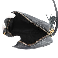 将图像加载到图库查看器中，GUCCI Soho Shoulder Bag Black347994 Leather Size Small
