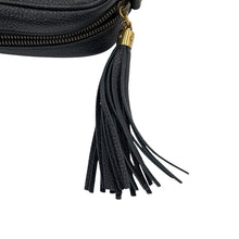 将图像加载到图库查看器中，GUCCI Soho Shoulder Bag Black347994 Leather Size Small
