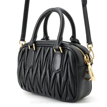 将图像加载到图库查看器中，MIUMIU Arcadi Matelasse 2-Way Bag Black5BB123_AN88_F0002_V_YON Nappa Leather Size Small
