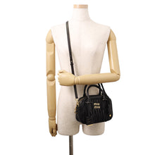 将图像加载到图库查看器中，MIUMIU Arcadi Matelasse 2-Way Bag Black5BB123_AN88_F0002_V_YON Nappa Leather Size Small
