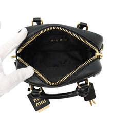 将图像加载到图库查看器中，MIUMIU Arcadi Matelasse 2-Way Bag Black5BB123_AN88_F0002_V_YON Nappa Leather Size Small
