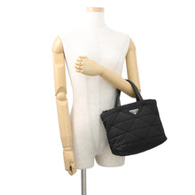 Load image into Gallery viewer, PRADA Tessuto Small Padded Quilted 2WAY Bag Black1BG373 Nylon Leather
