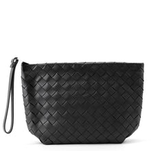 Load image into Gallery viewer, Bottega Veneta INTRECCIATO Clutch Bag Black Leather
