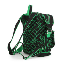 Load image into Gallery viewer, Bottega Veneta Webbing Backpack Black/Green Canvas
