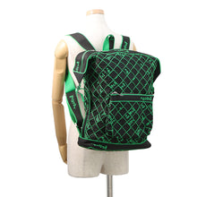 Load image into Gallery viewer, Bottega Veneta Webbing Backpack Black/Green Canvas
