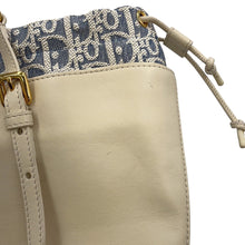 将图像加载到图库查看器中，Dior Oblique Montaigne30 Mini Bucket Bag Beige/BlueS4300UDFF_M925 Leather Canvas

