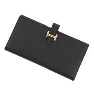 HERMES Bearnsfre Verso Black/Rouge H Epsom