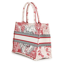 Load image into Gallery viewer, Dior Book tote White/Red/Black Canvas Size Medium
