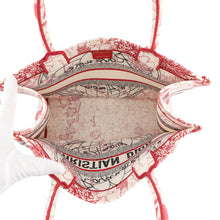 Load image into Gallery viewer, Dior Book tote White/Red/Black Canvas Size Medium
