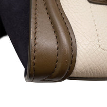 Load image into Gallery viewer, CELINE Luggage shopper Green/Ivory/Navy168243 Drummed Calf Smooth Calf Size Nano
